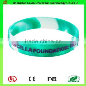 Cheap Business Gift Custom-made Logo Cool Men's Silicone Bracelet thumbnail-1