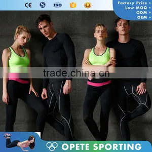 (OEM ODM FACTORY) Mens Gym Clothing Bodybuilding Fitness Wear Compression Wear /rush Guard thumbnail-1