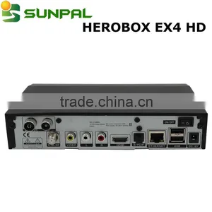 2016 Best Selling Europe ip tv Satellite Receiver HEROBOX EX4 HD Dvb S2+T2/C Tuner Satellite Receiver thumbnail-1