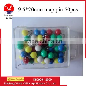 Wholesale 20mm Color Plastic Flat Head Metal Push Pin thumbnail-4