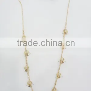 FASHION SPECIAL CHAIN CHARM NECKLACE EARRING SET thumbnail-1