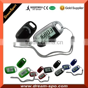 New 2016 3D Walking Pedometer Activity Tracker Multi-colors Monitor Daily Step Count, Distance Travelled (miles or Km) thumbnail-1