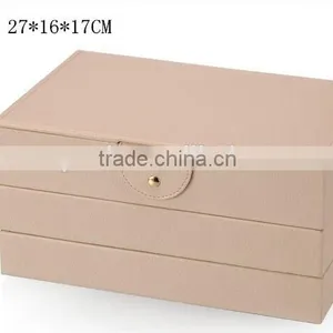 W1275I-4 Wholesale Slope Style Cosmetic Storage Box Stackable Wooden Jewelry Display thumbnail-6