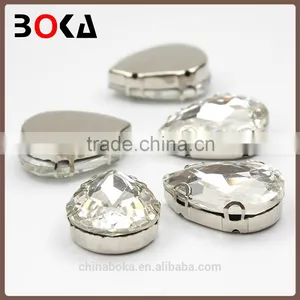 // Top Quality Water Drop Shape Crystal // for Clothing Rhinestones for Art Dresses // thumbnail-3