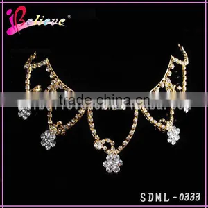 Nice Diamond Bridal Tiara,crystal Wedding Gold Tiaras,factory Wholesale Tiara Crown thumbnail-2