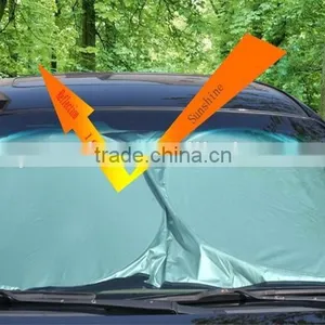 Nylon Car Sun Shade Car Sunshade Double Ring Sunshade Silver Sunshade Car Accessories thumbnail-4