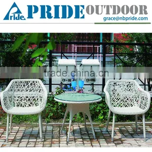 Cheap 3 Pcs Outdoor Wicker Balcony Rattan Garden Patio Furniture Set thumbnail-1