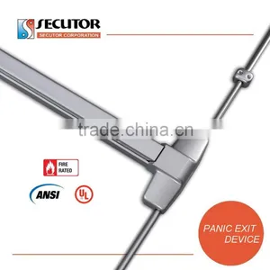 3 Hrs Fire Rated ANSI UL Universal Non Handed Dual Door Push Bar thumbnail-3