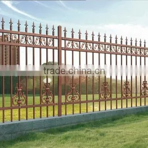 DK004 Custom Design Galvanized Wrought Iron Fence Panels for Sale thumbnail-1