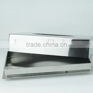 High End Oblong Metal Table Tissue Box thumbnail-4