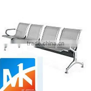 4-seater Silver Cheap Modern High Quality Steel Waiting Room Chairs to Sale for Bus Station thumbnail-1