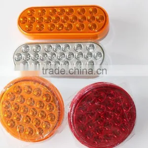 4" Round LED Stop Turn Tail Lights for Trucks Trailers thumbnail-2