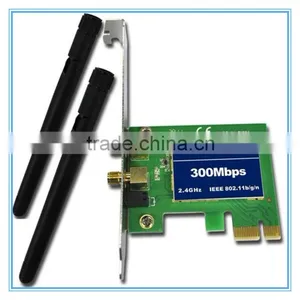 Mini 2T2R 2dBi Built in Wlan PCI-E Card Wireless 300Mbps RT5392 WiFi USB Dongle With External Antenna thumbnail-1