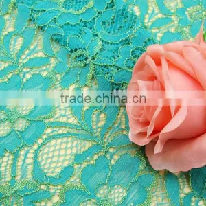 Most Popular Wholesale French Lace Fabric 2016 for Wedding Embroidered French Tulle Lace Fabric thumbnail-4