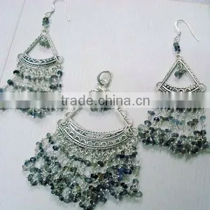 925 Sterling Silver Gemstone Earrings thumbnail-1