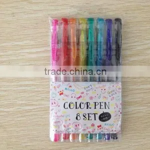 High Quality Factory Direct Selling Multicolor Flash Gel Pen thumbnail-1