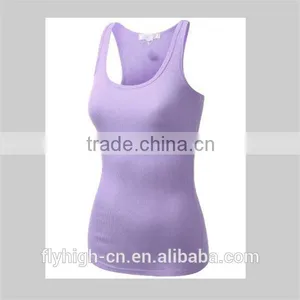 Women Ribbed Spandex Racerback Tank Top thumbnail-4