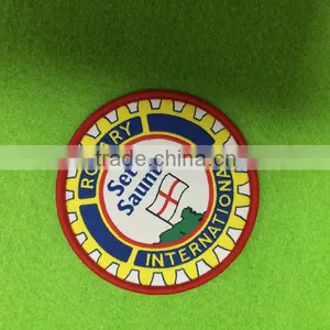 Round High Quality & Durable Logo Woven Patches thumbnail-3