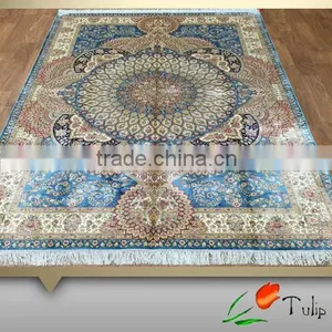 Zhenping Silk Hand Knotted Persian Rug/Silk Carpet For Home, Hotel,Villa Use thumbnail-1