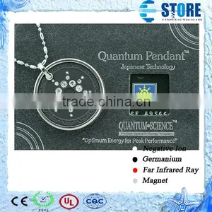 Crystal Quantum Pendant With Scalar Energy + Germanium,Far Infrared,Negative Ion Stone + Stainless Steel Clasp thumbnail-1
