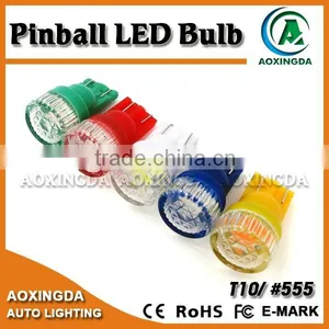 6.3V AC Wedge T10 555 BA9S 44 47 5630 2 SMD Pinball LED Bulb With Waved Cap for Pinball Machine thumbnail-2