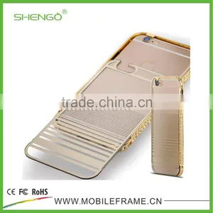 2015 New Design Pc Cover Phone Case With Diamond Metal Bumper thumbnail-6