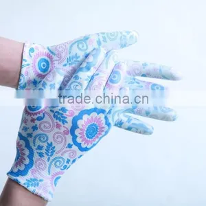 Cheap Economic 13G PU Glove PU Palm Coated Palm Fit Safety Work PU Gloves for Safety thumbnail-1