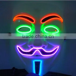 Wholesale EL Party Led Mask Pvc Led Facial Halloween Mask thumbnail-5