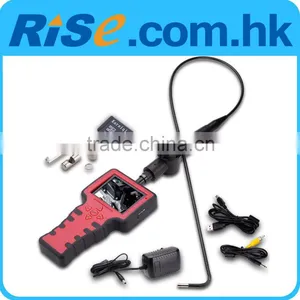 Recordable 3.5" 5.5mm Endoscope Borescope Zoom DVR 2 Way 180 Adjust 1m Video Industrial Inspection Camera thumbnail-1