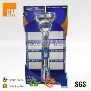 Gillette Shaving Razor Display Racks, Cardboard Promotion Display Quality Choice thumbnail-1