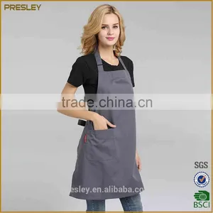 Promotional Cooking Cotton Apron Cutomized Logo Kitchen Apron Wholesale thumbnail-3