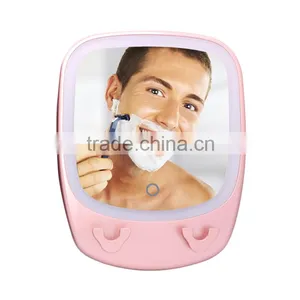 Suction Cup Magnifying Shaving Mirror With Led Lights thumbnail-4