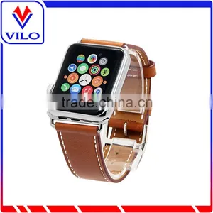 Genuine Leather Single Tour Bracelet Leather Band Strap For Apple Watch 38mm 42mm thumbnail-1