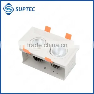 Two Heads Dimmable COB Grille LED Light Lamp 15W 25W thumbnail-2