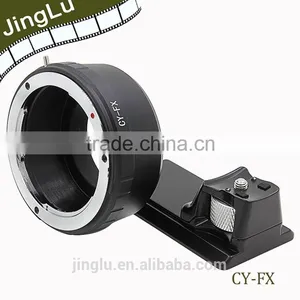 Lens Adapter Ring With Long Tripod CY-FX for Contax Lens to Fujifilm X-Pro1 Camera Body thumbnail-3