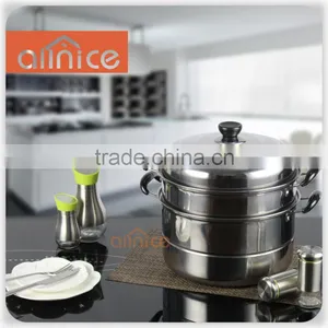 Allnice- Factory 410 Material 2 Layers Stainless Steel Steamer Pot thumbnail-1