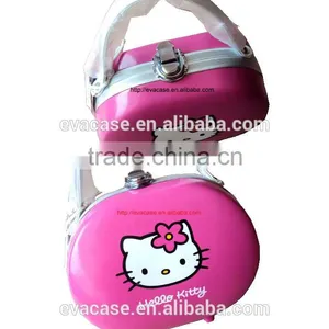 Custom Pink EVA Makeup Cosmetic Case thumbnail-1