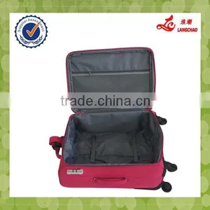 High Quality Universal Wheels New Design Carry-on Luggage Pink Nylon Luggage Set thumbnail-4