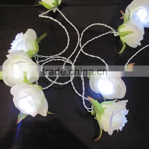 5m Wedding Decorative Silk Flower LED String Light thumbnail-1