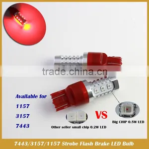 3157 Red Flashing Strobe Blinking Rear Alert Safety Brake Tail Stop Lights thumbnail-4