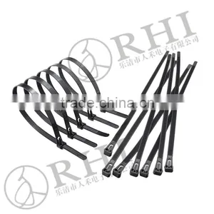 RHI Black Releasable Plastic and Nylon Cable Tie thumbnail-2