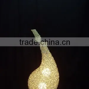 Modern Cane Table Lamp With On/off Switch on Cable thumbnail-2