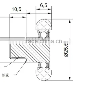 China Supplier High Quality 688rs Nylon Wheel With Nylon Axle thumbnail-4