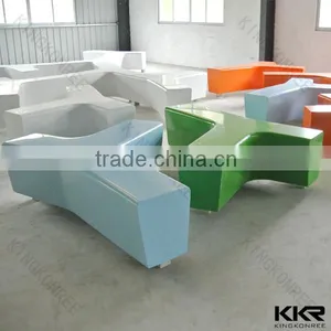 Artificial Stone Acrylic Solid Surface Stool thumbnail-2