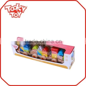 Educational Baby Wooden Antique Toy Trains Classical Train Toys Set thumbnail-2