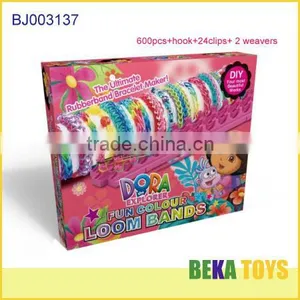 Kids Diy Toys Most Popular Make Rubber Band Bracelet Crazy Rubber Loom Band Kit thumbnail-1