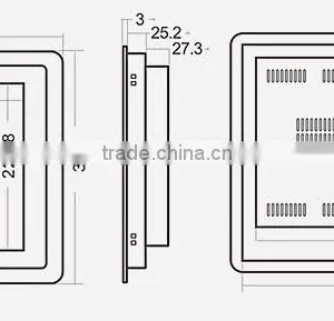 15 Inch Industrial Computer All in One Touch Screen thumbnail-6