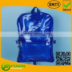 Clear Blue Color Backpack Bag for Girls thumbnail-1