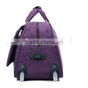 China Heavy Duty Polyester Purple Trolley Travel Bags LXB012 thumbnail-3