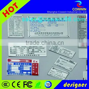 Fancy Peronalized Enamel Rectangle Shape Label in Stainless Steel thumbnail-5